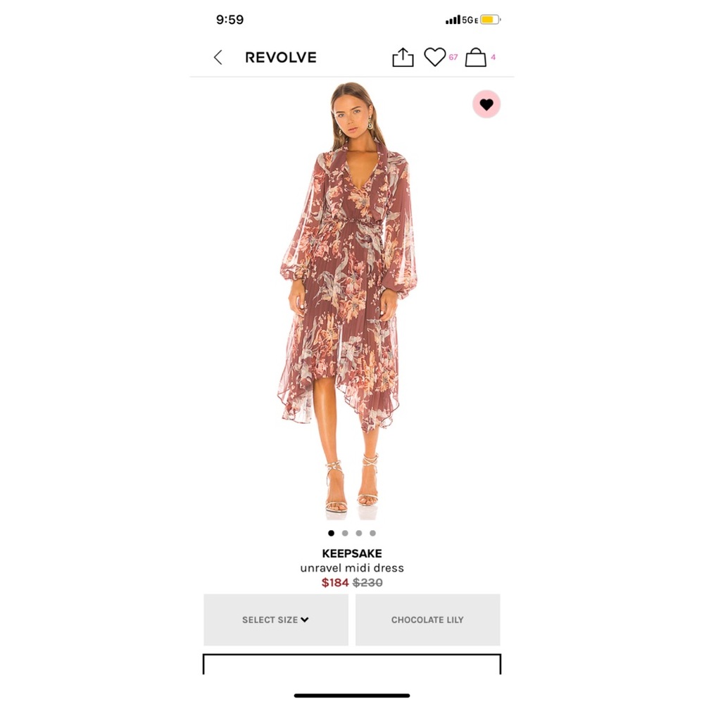 COPY - Keepsake Unravel Midi Dress